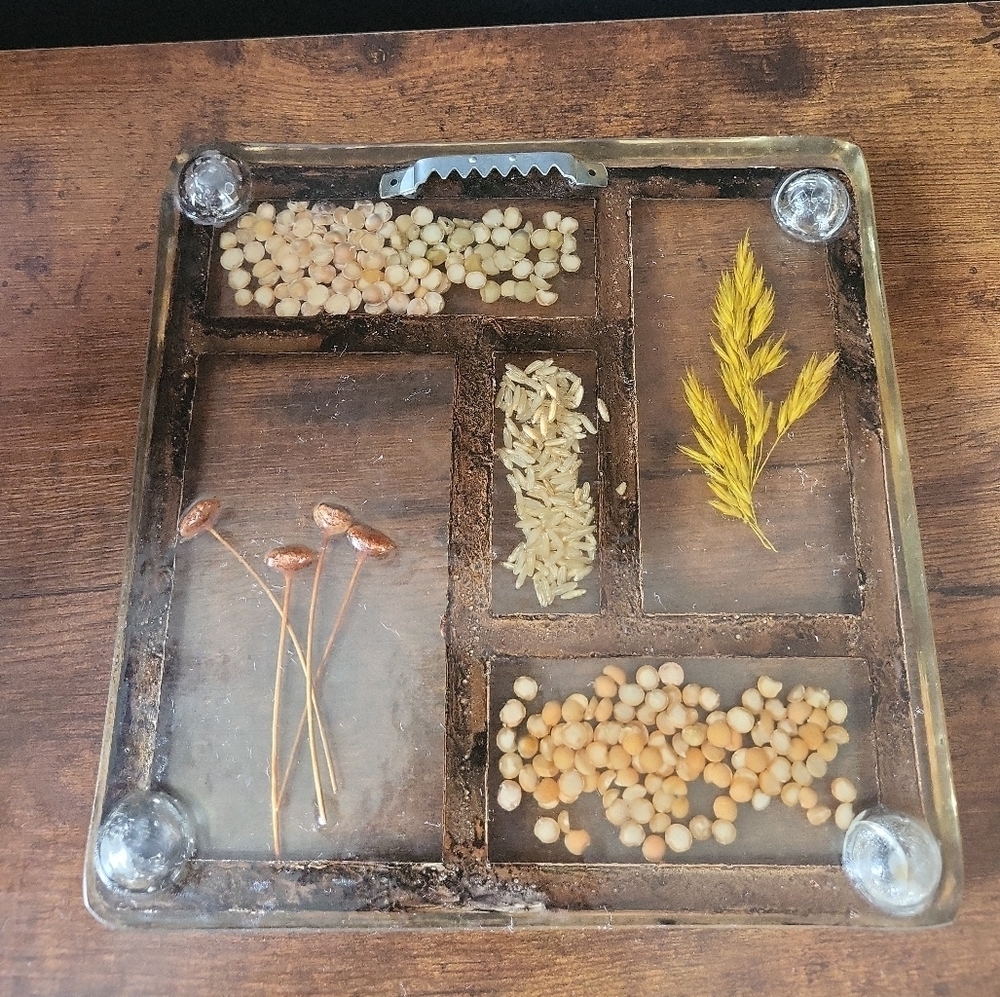 Handmade Vintage Botanical Resin Tray / Wall Art - Picture 5 of 5